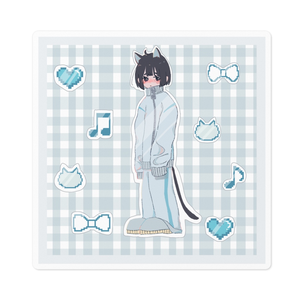 ねこみみちゃんステッカー