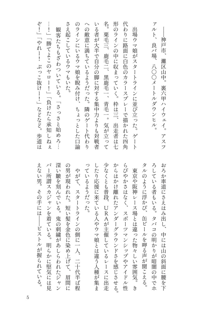 テイオーメイン小説本『NOMADO』