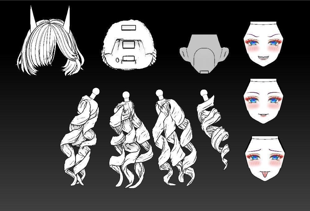 1/12スケール オリジナルヘッドパーツ 【鬼灯】