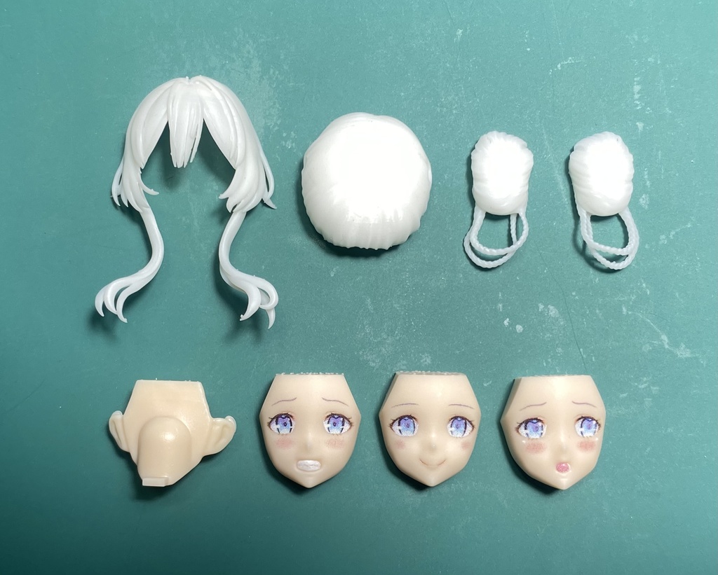 1/12スケール オリジナルヘッドパーツ 【牡丹】