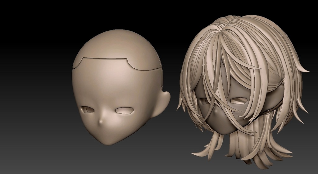 シチリアの追憶 「非公式」カスタムヘアーパーツ 【初回数量限定価格】ウルフカットヘアー