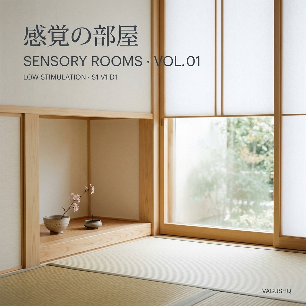 感覚の部屋 (Sensory Rooms Vol. 1) — 予測可能性と低刺激を追求した感覚調整環境音 (全12環境・完全版ロスレスパック)