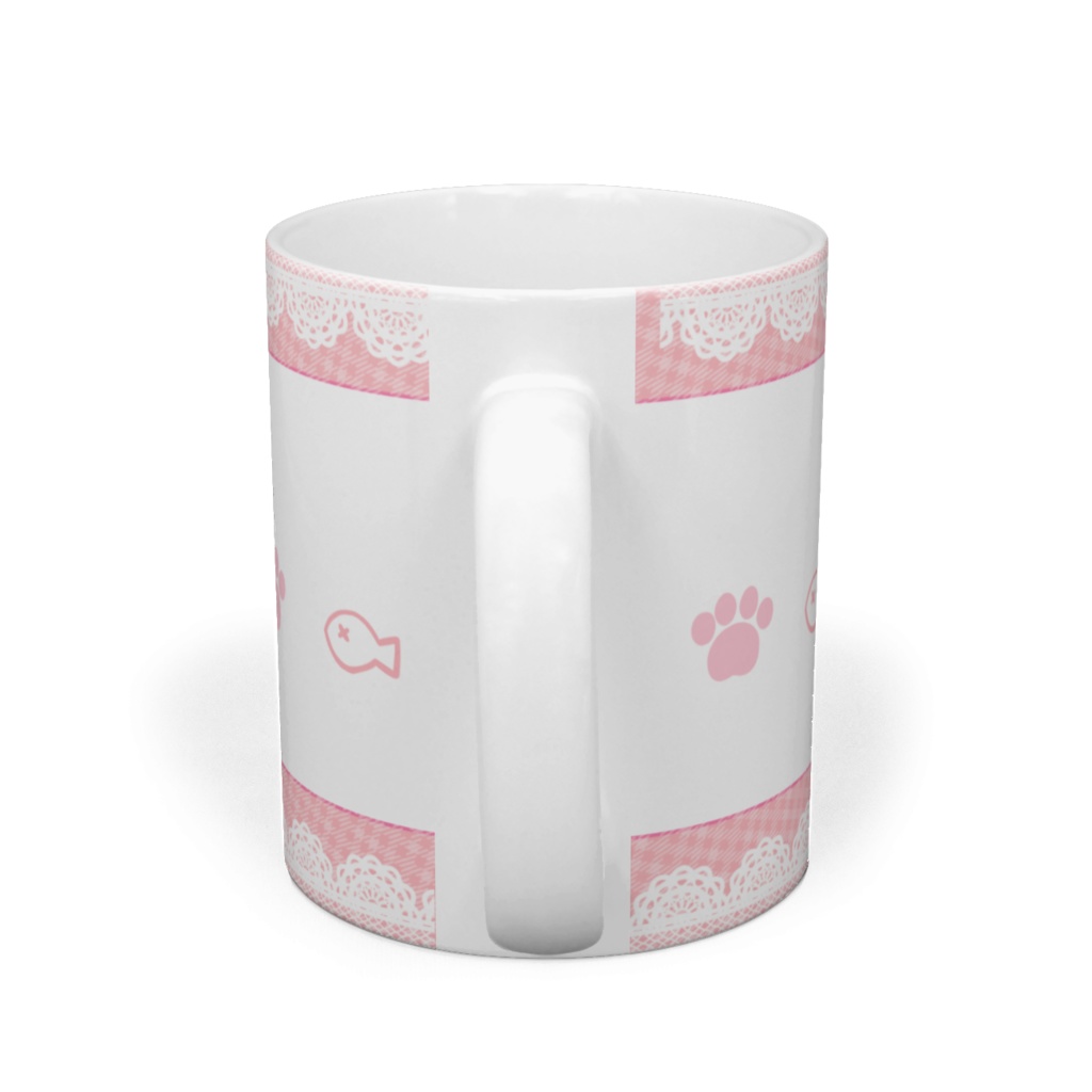 猫耳メイドちゃんマグカップ【pink】