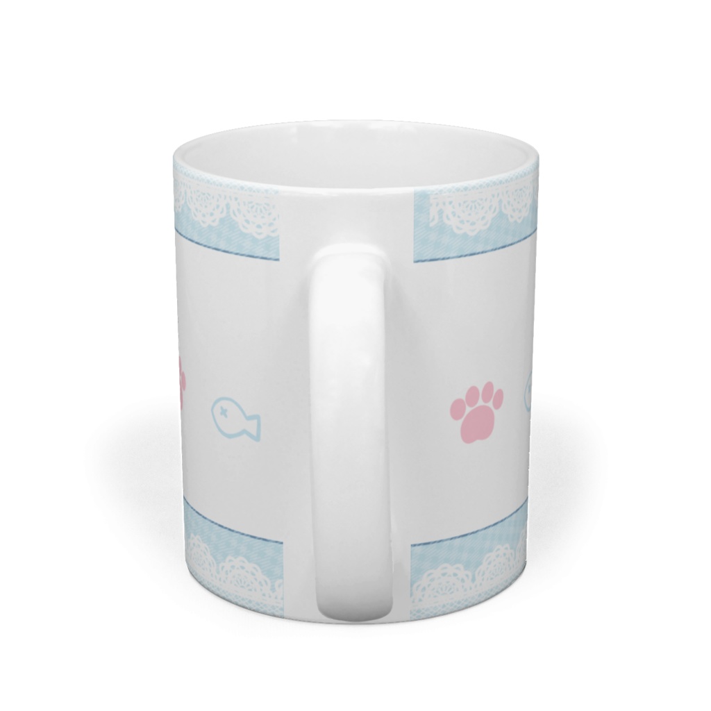 猫耳メイドちゃんマグカップ【blue】