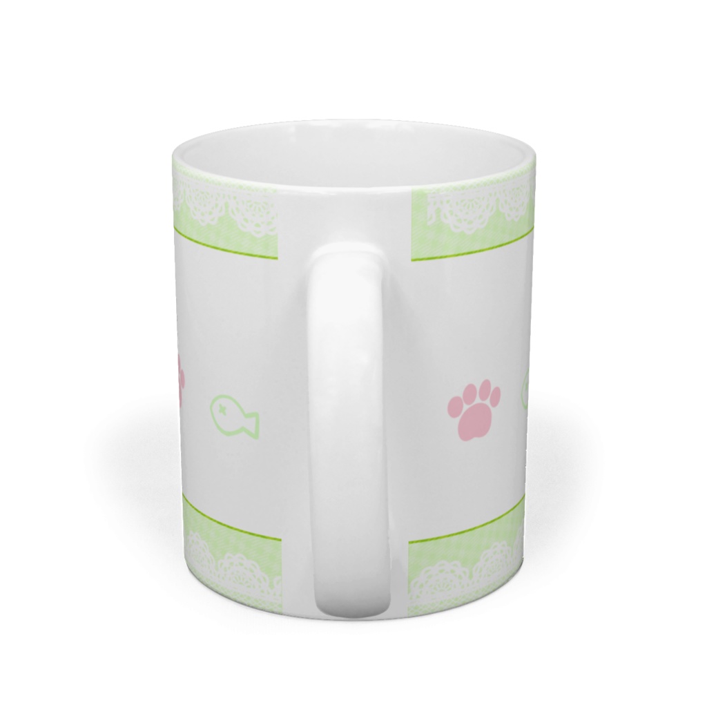 猫耳メイドちゃんマグカップ【green】