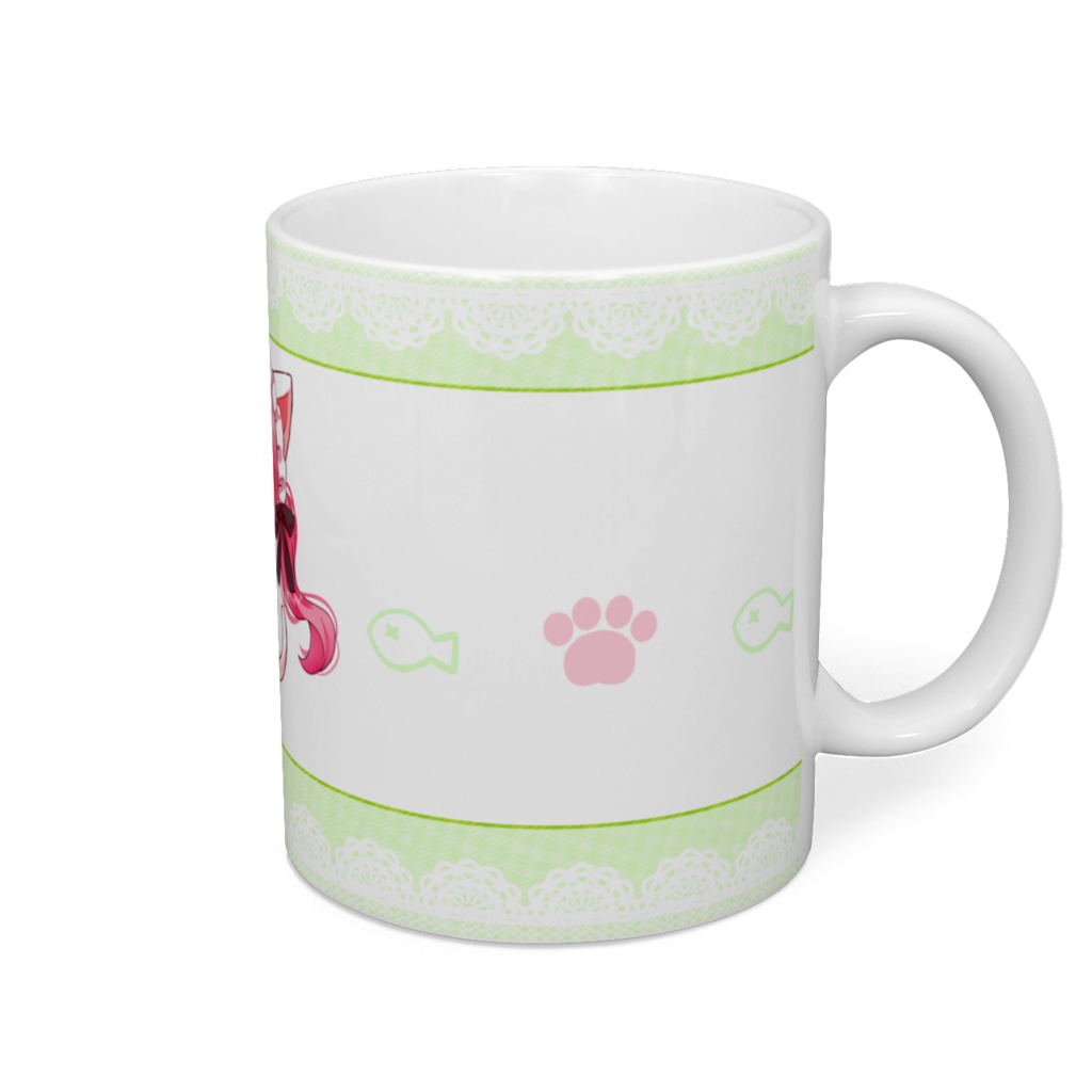 猫耳メイドちゃんマグカップ【green】
