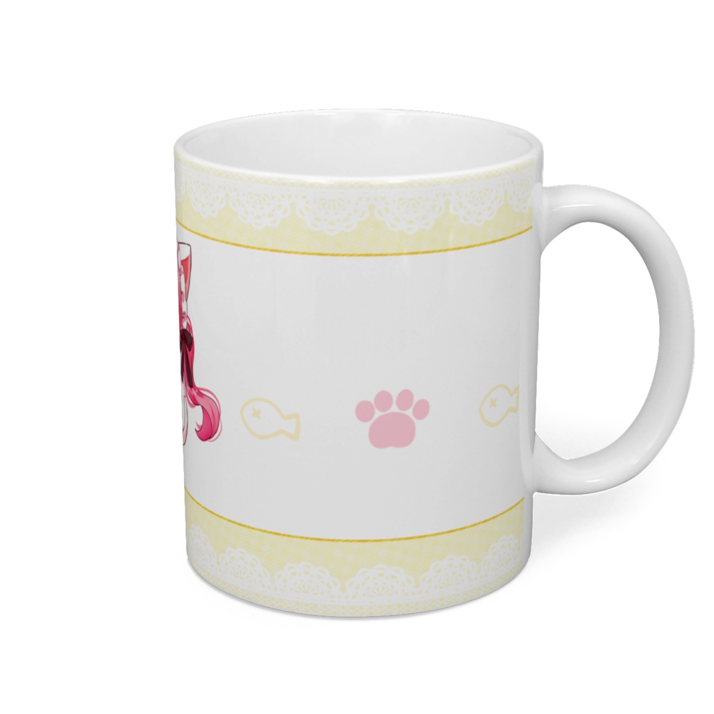 猫耳メイドちゃんマグカップ【yellow】