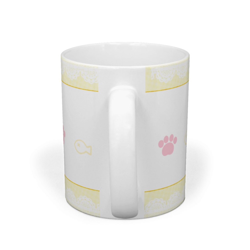 猫耳メイドちゃんマグカップ【yellow】