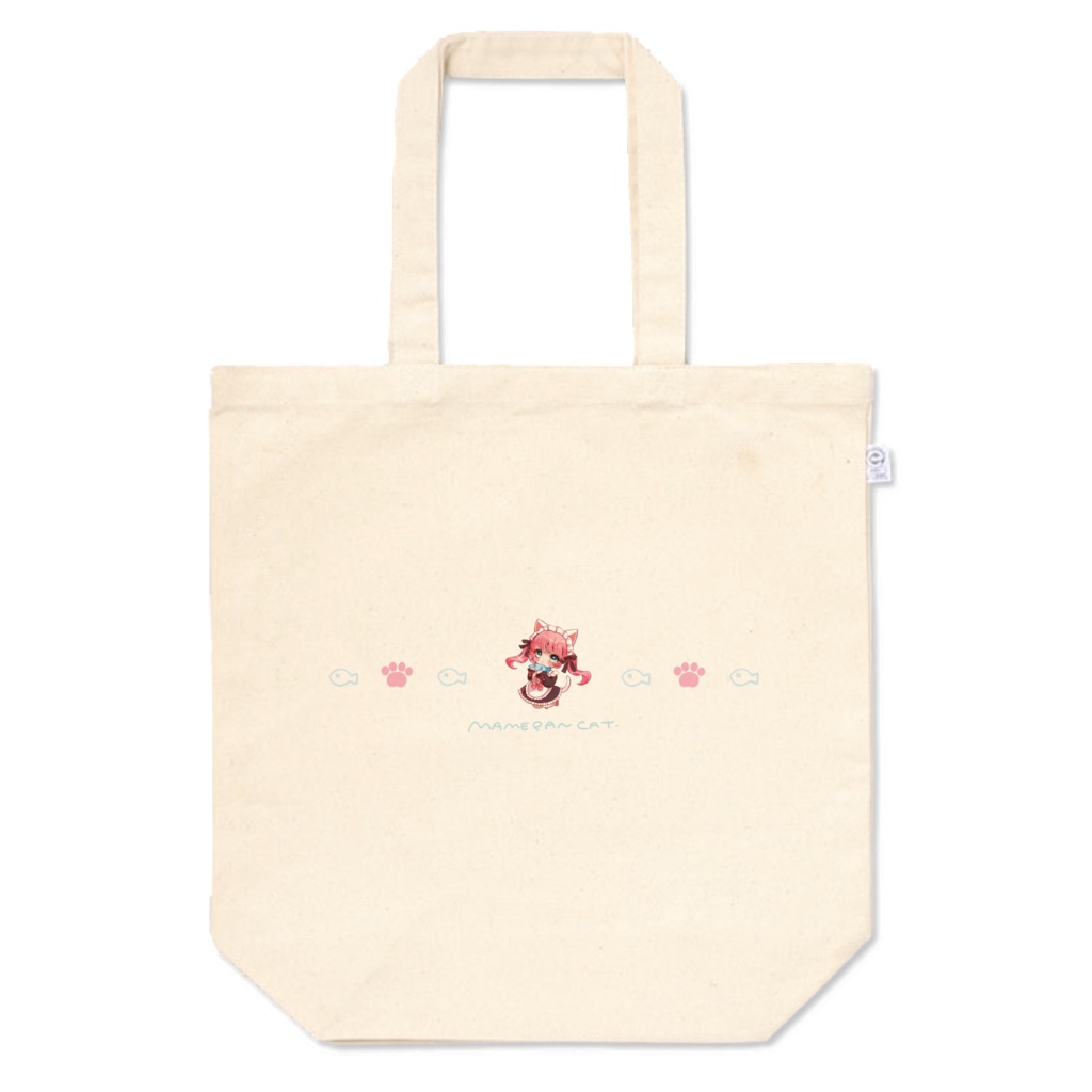 猫耳メイドちゃんトートバッグ！【blue】