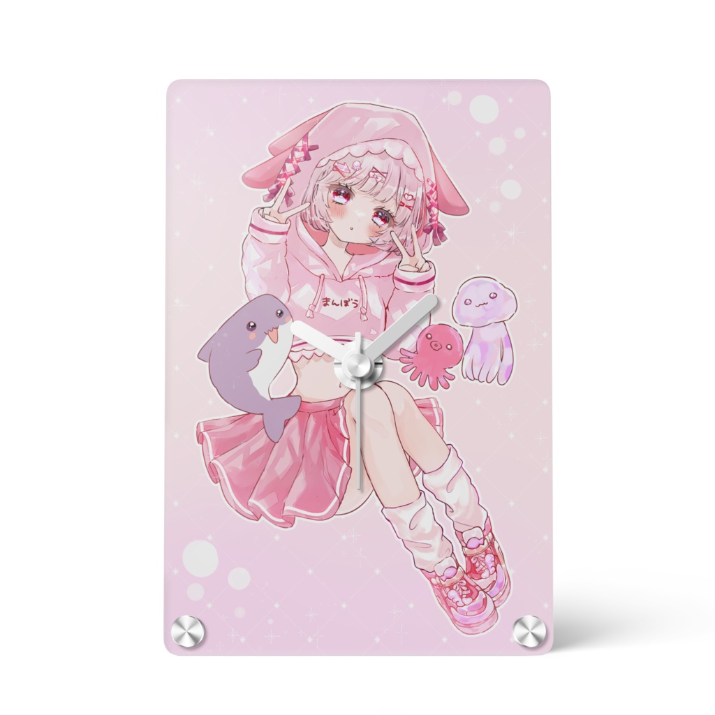 まんぼうちゃん アクリル時計