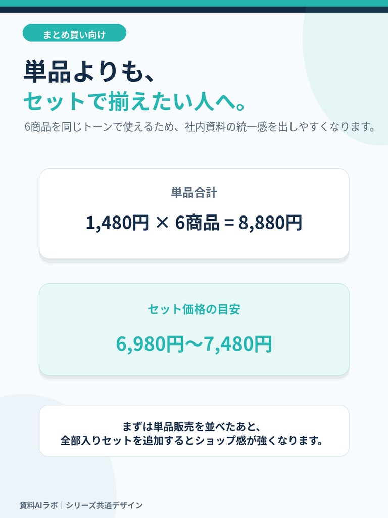 資料AIラボ 全部入り6点セット|月次報告・改善提案・営業提案・議事録・店舗アクション・KPI進捗