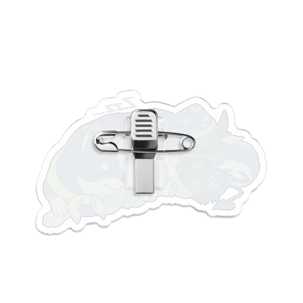 【非公式】おやすみ ふらっふぃい アクリルバッジ