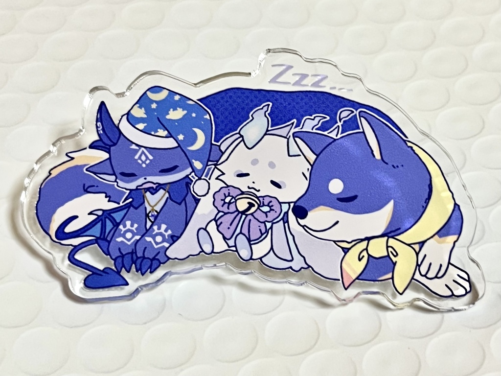 【非公式】おやすみ ふらっふぃい アクリルバッジ