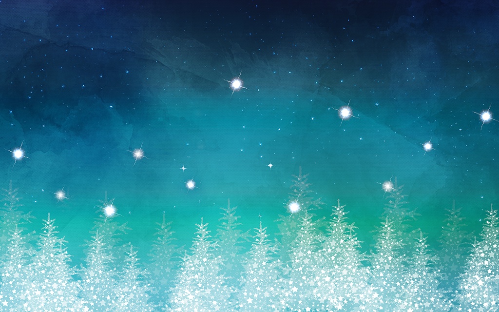 【印刷用】空と雪のイラスト素材