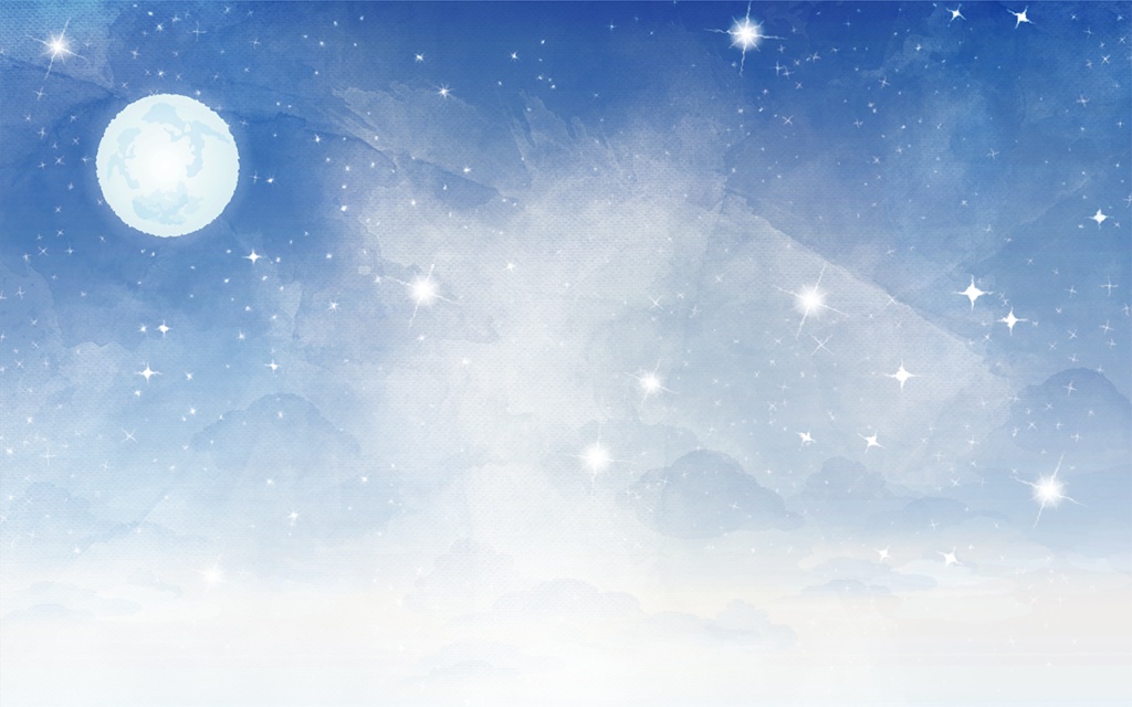 【印刷用】空と雪のイラスト素材