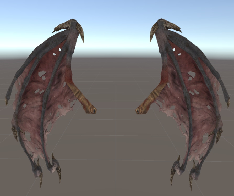 [無料][VRChat向け]悪魔のウイング