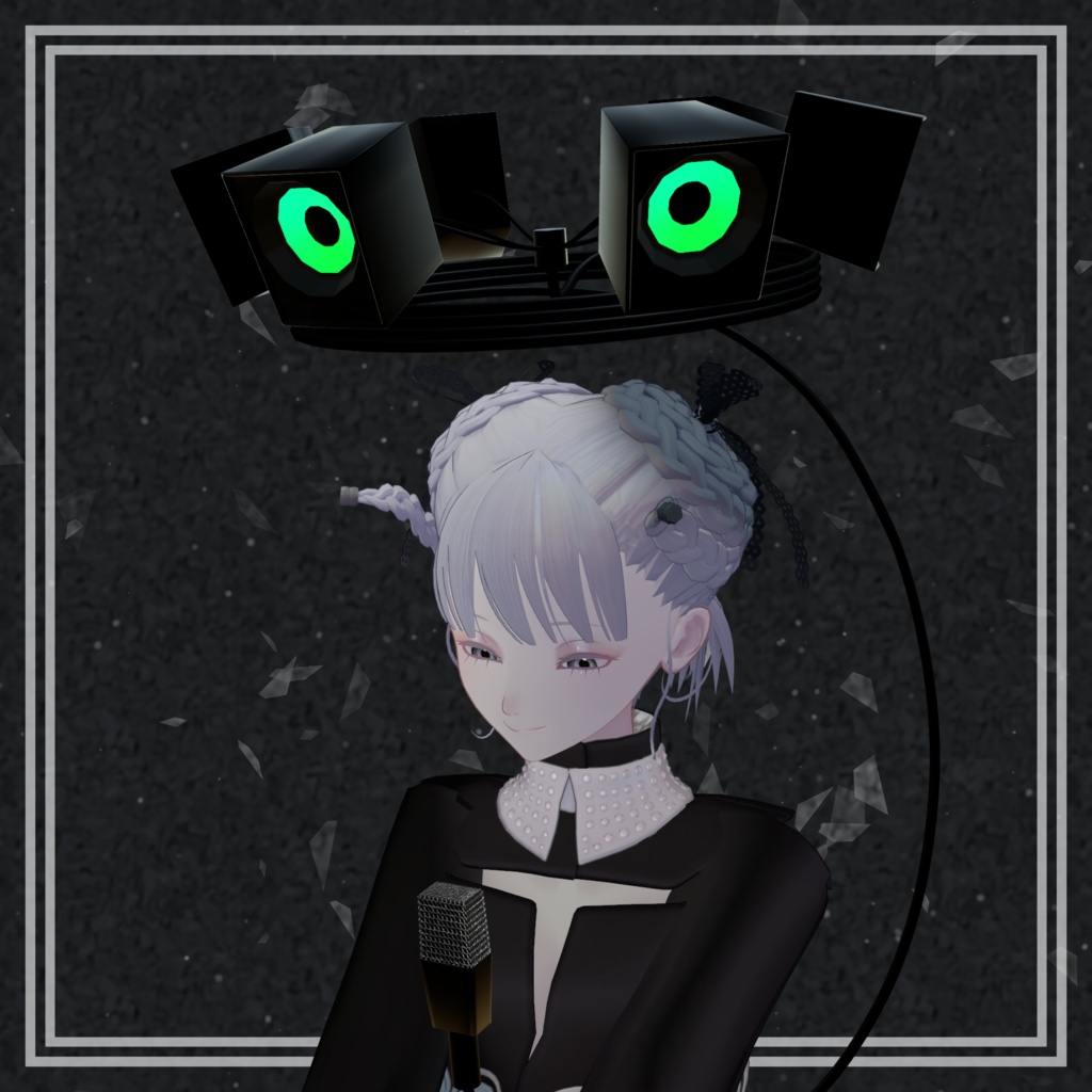 【VRChat想定】Speaker Halo / 回転ギミック付き【MA対応】