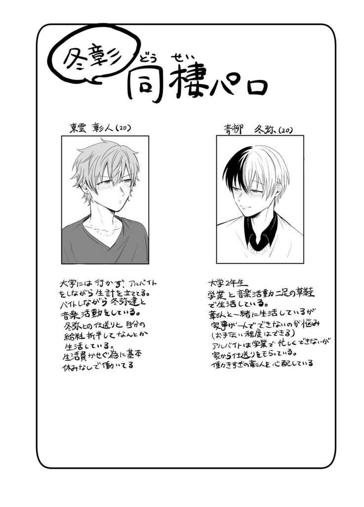 彰人が寝込んだから俺が彰人のお世話をする…!