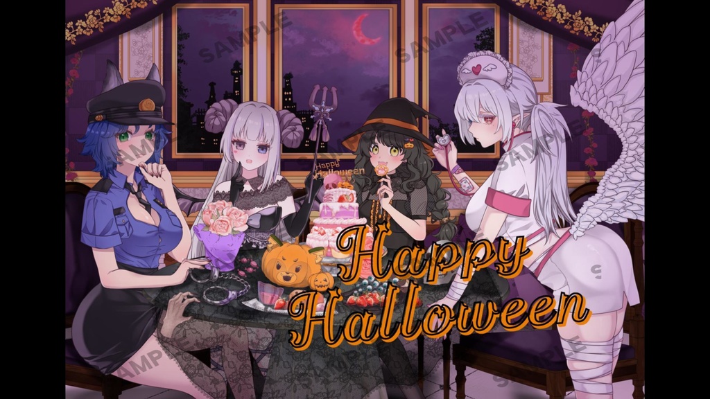【たぬき鯖】ハロウィン2024　ICカードステッカー2枚セット