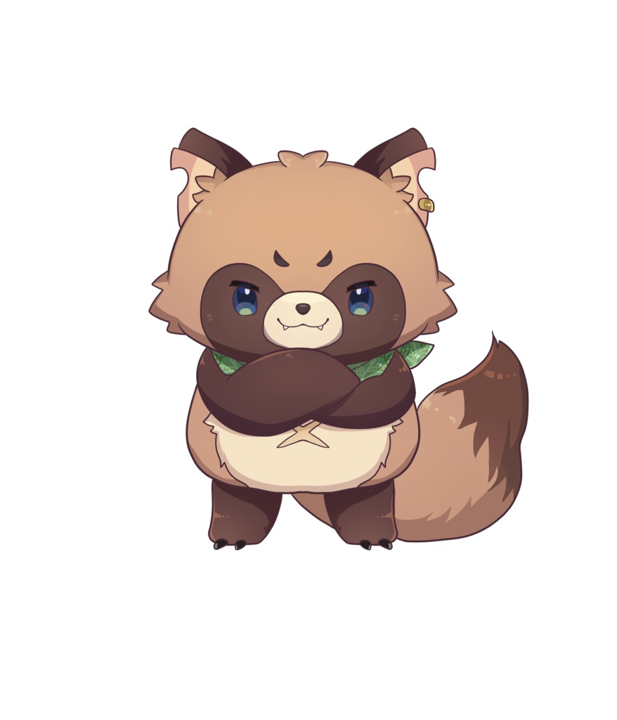 たぬき鯖ミニアクリルスタンド【りょんぽこ】