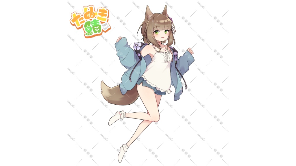 pajama partyアクリルスタンド 【たぬき鯖】