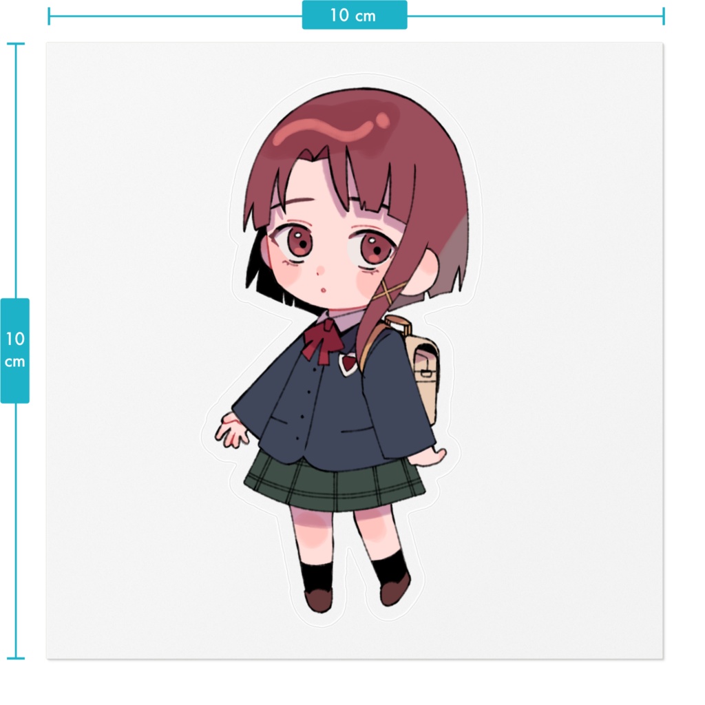 岩倉玲音 ステッカー(透明)