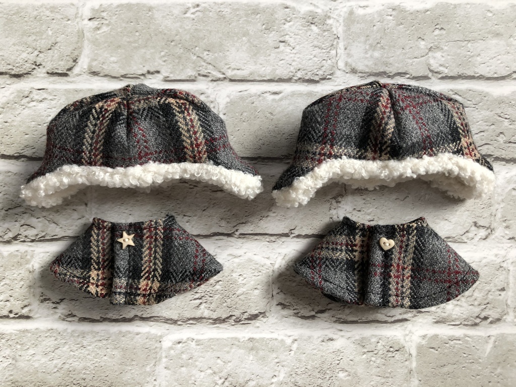 冬の帽子&ケープセット