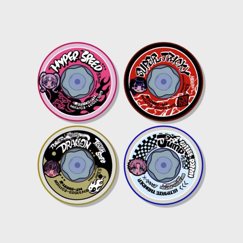 WHEEL DIE-CUT STICKER [4 types]