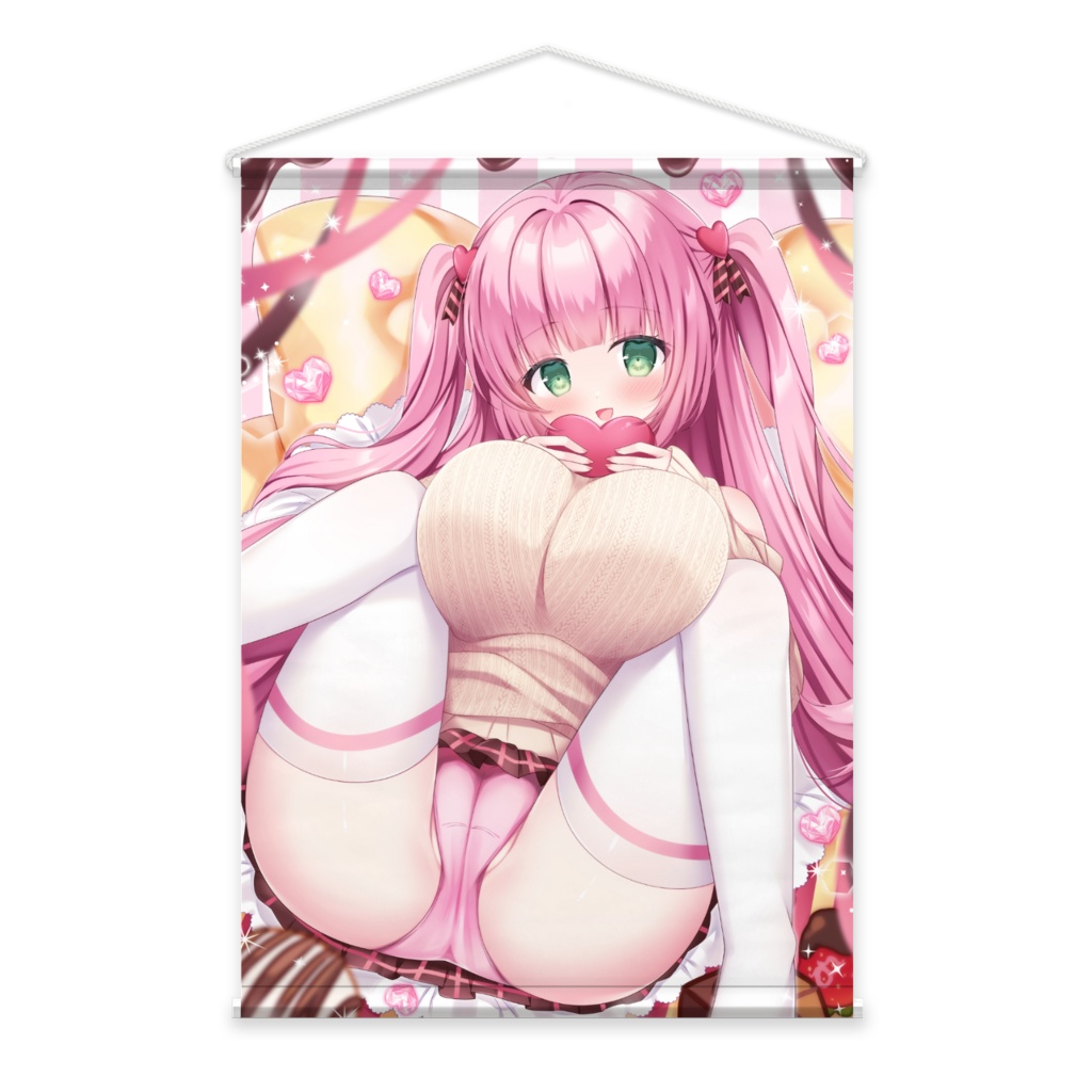 バレンタインさくらちゃんタペストリー