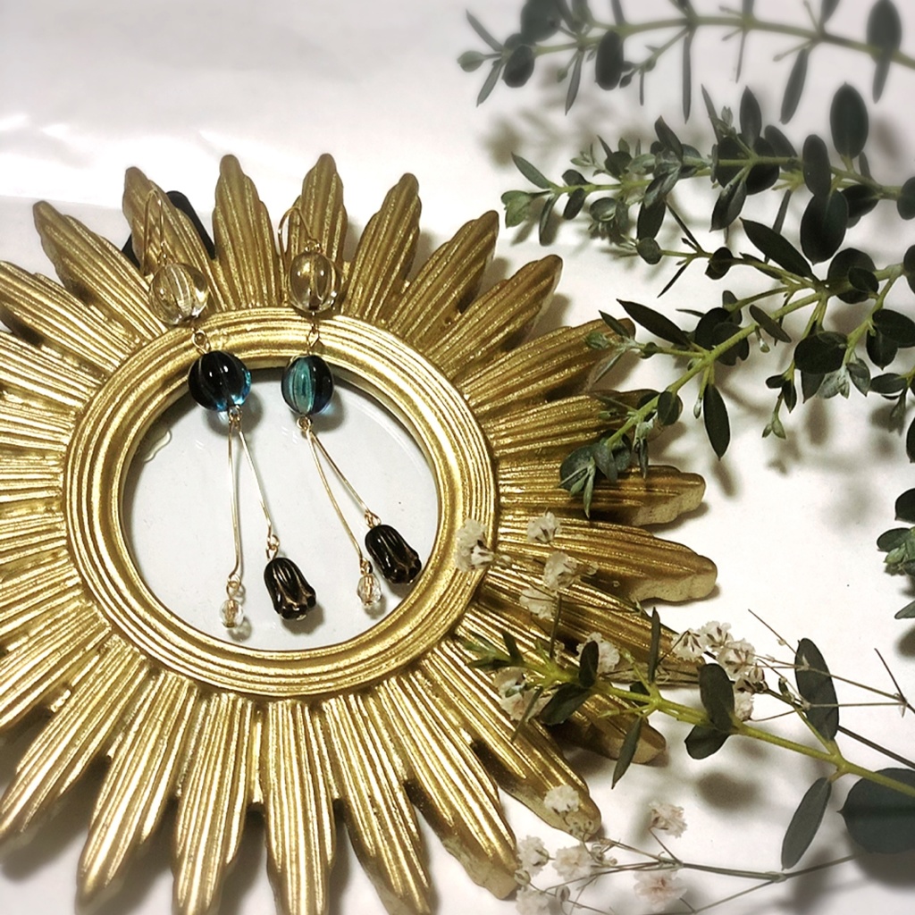 玉犬と主人✴︎キャラクターイメージピアス イヤリング