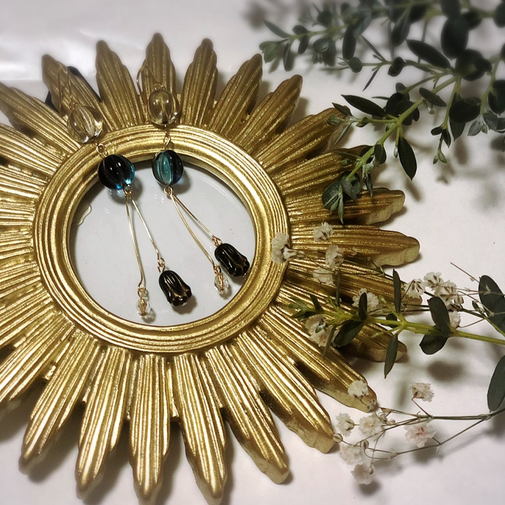 玉犬と主人✴︎キャラクターイメージピアス イヤリング