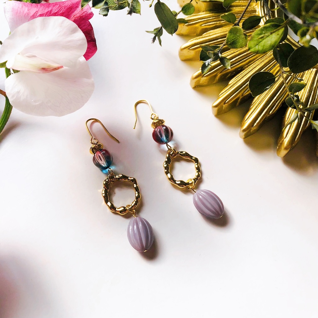 赫、蒼、茈✴︎キャラクターイメージピアス、イヤリング