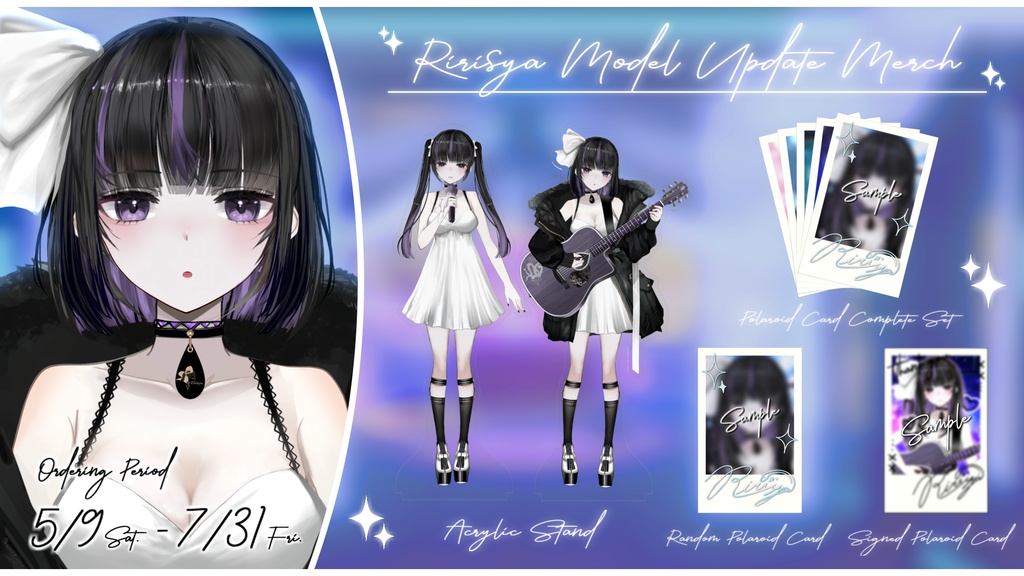 凛々咲 / Ririsya ✧ Model Update Merch