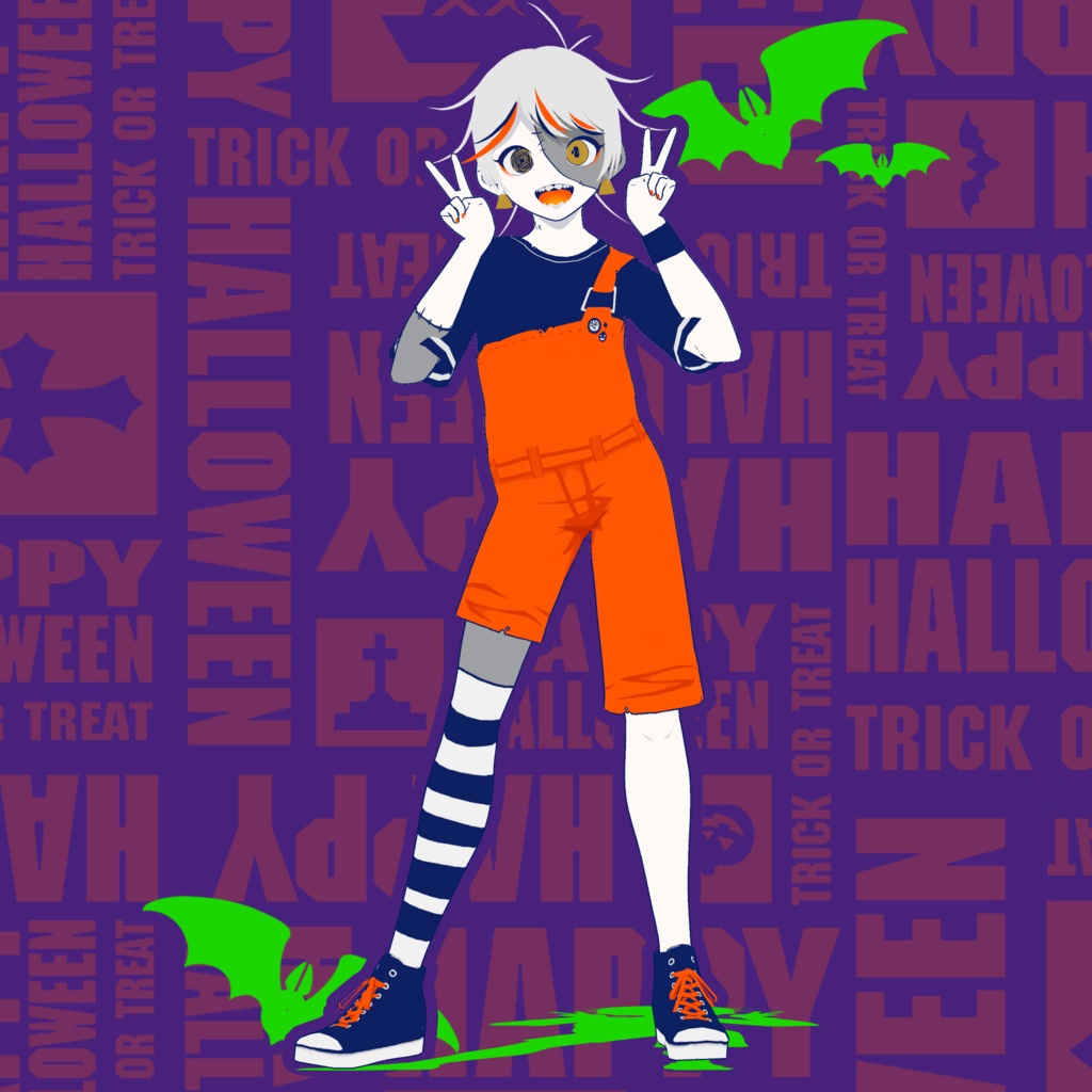 VRoid Studio製の3Dモデル『hollo』