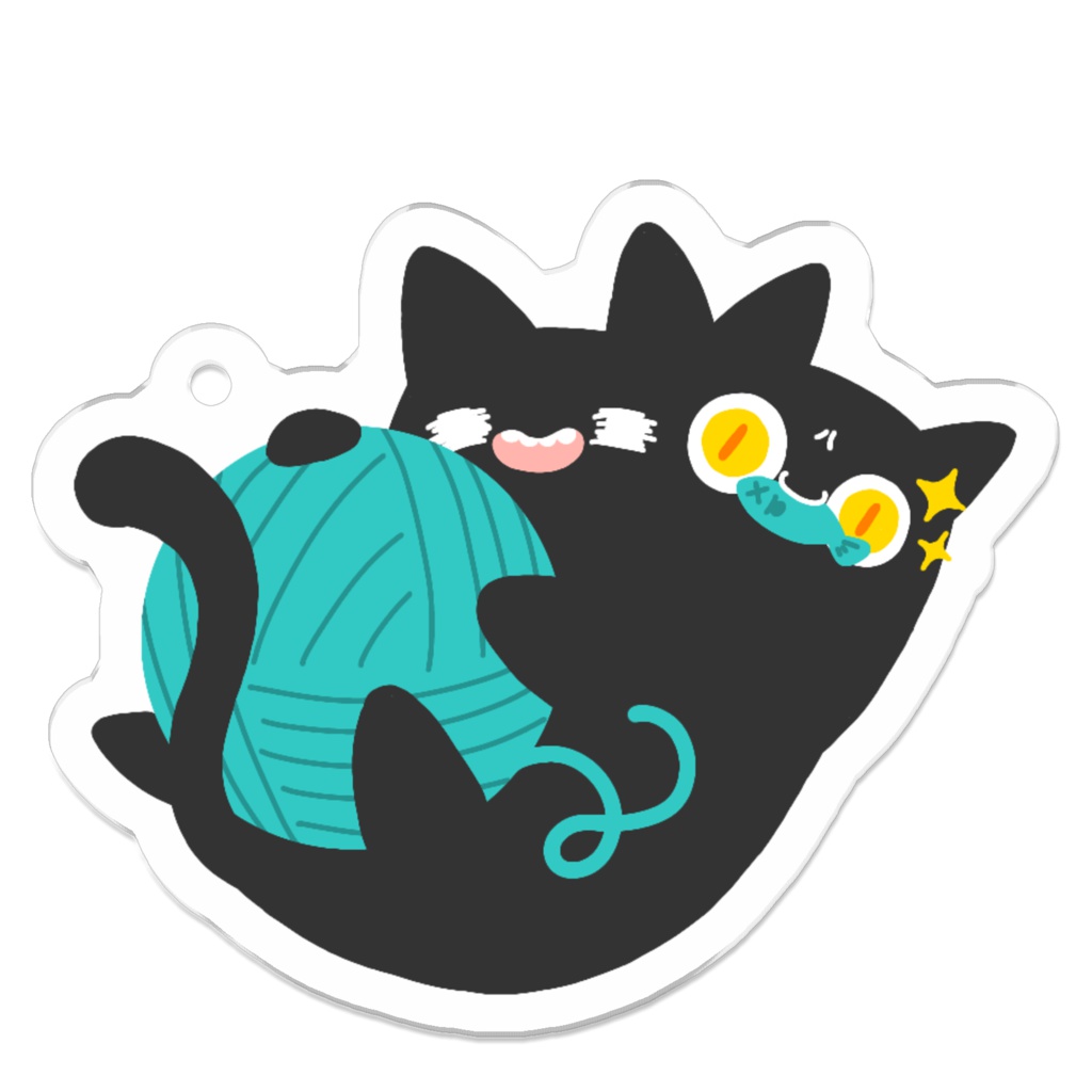 ねこまたさんのアクキ(ふたまた)