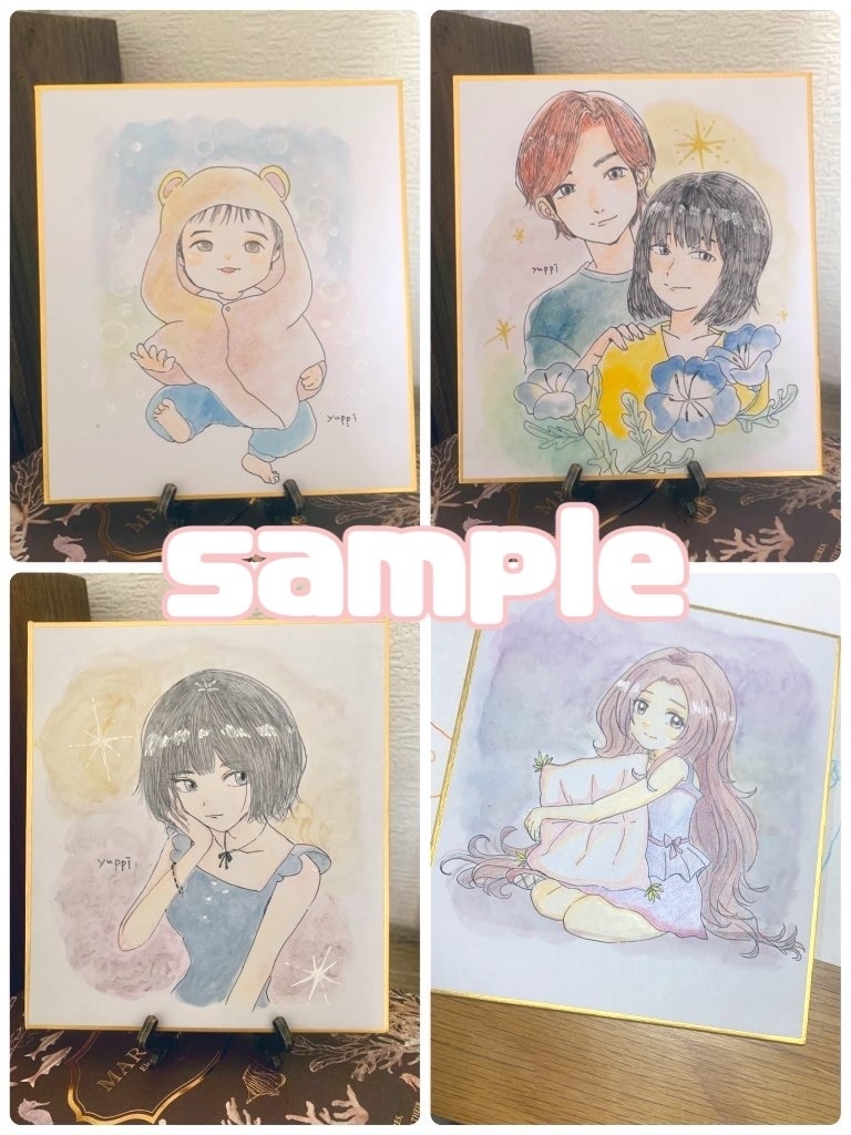 🌷似顔絵オーダー🌷(ミニ色紙)