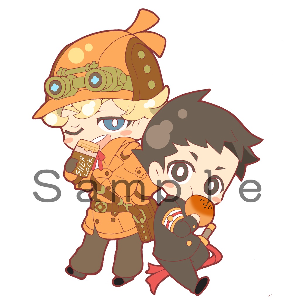 アクリルキーホルダー大逆転裁判　龍ノ介&ホームズ