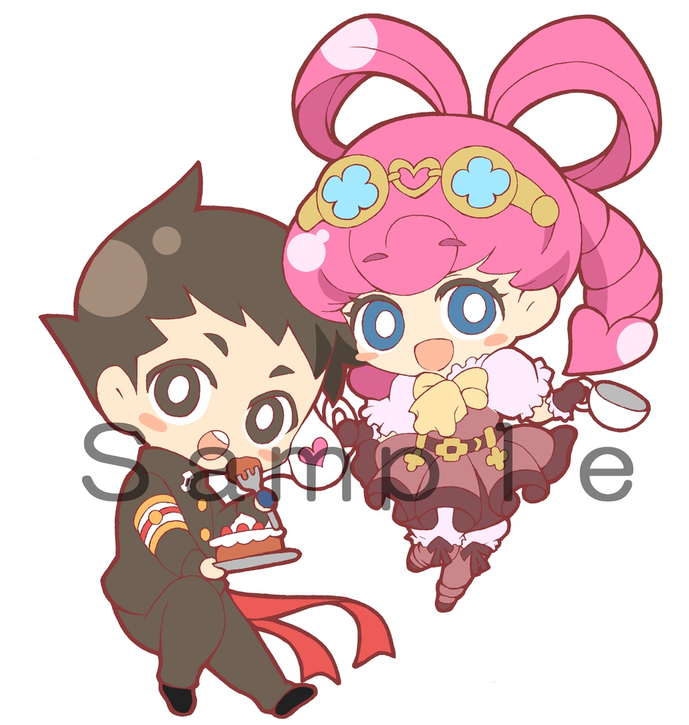 アクリルキーホルダー大逆転裁判　龍ノ介&アイリス