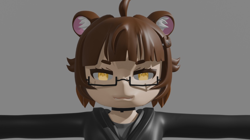Chibi Bear "Sushi" Model (ちび 3Dモデル)