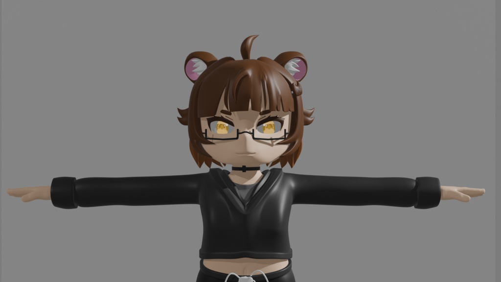 Chibi Bear "Sushi" Model (ちび 3Dモデル)