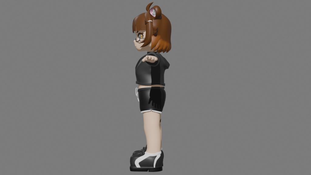 Chibi Bear "Sushi" Model (ちび 3Dモデル)