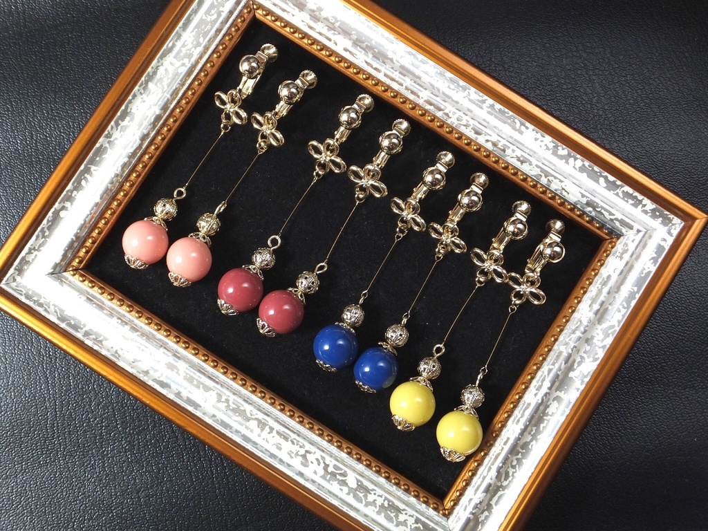 【金カム】大玉イヤリング