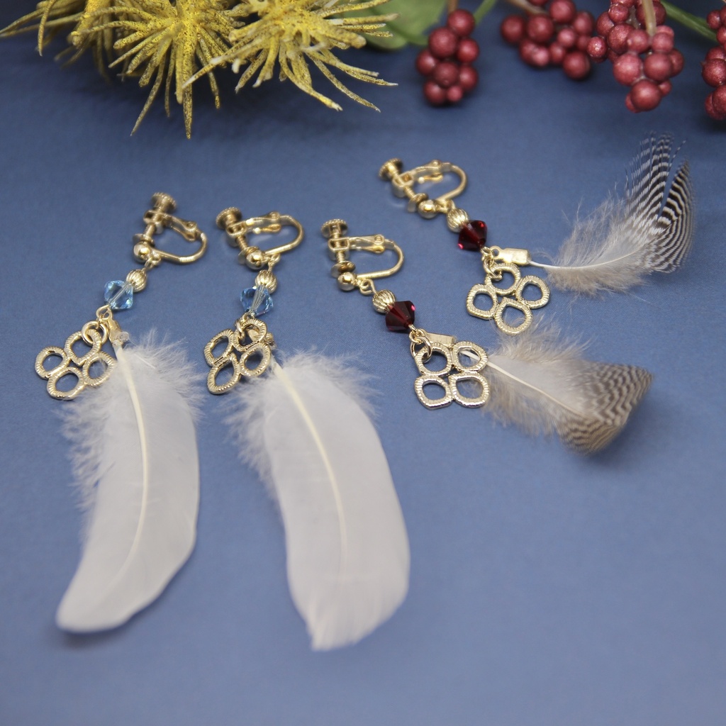 【金カム】羽イヤリング