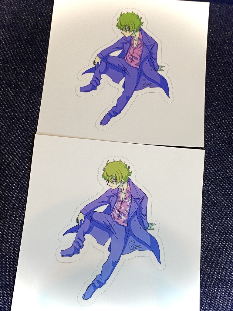 レインボー風味の真島さんステッカー(全6種)