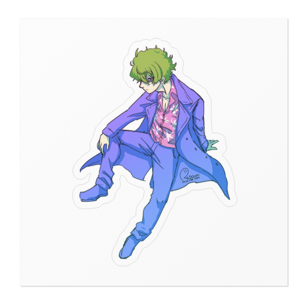 レインボー風味の真島さんステッカー(全6種)