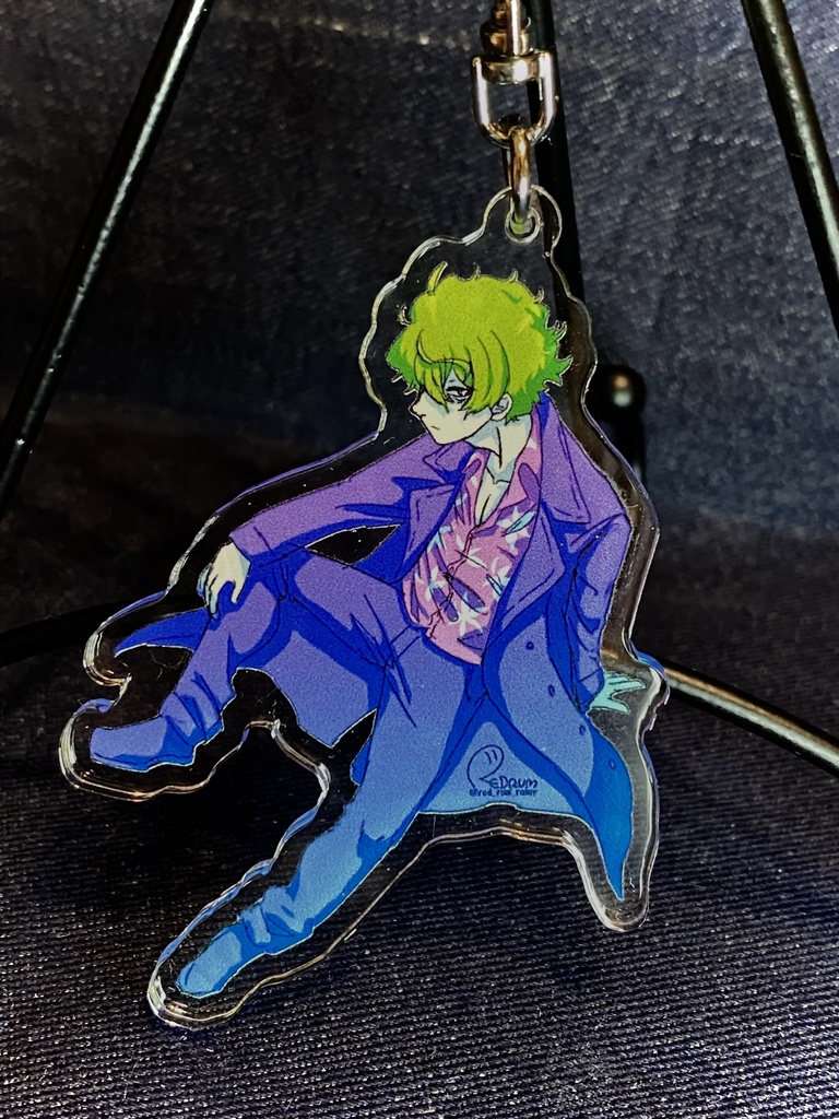 レインボー風味の真島さんアクキー(全3種)