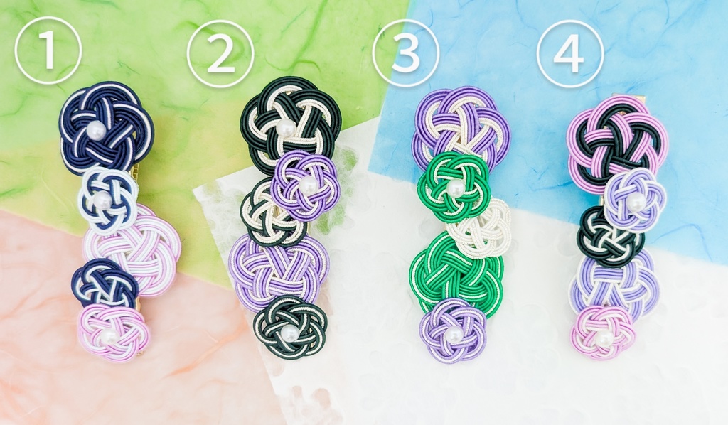 水引ヘアクリップ-大