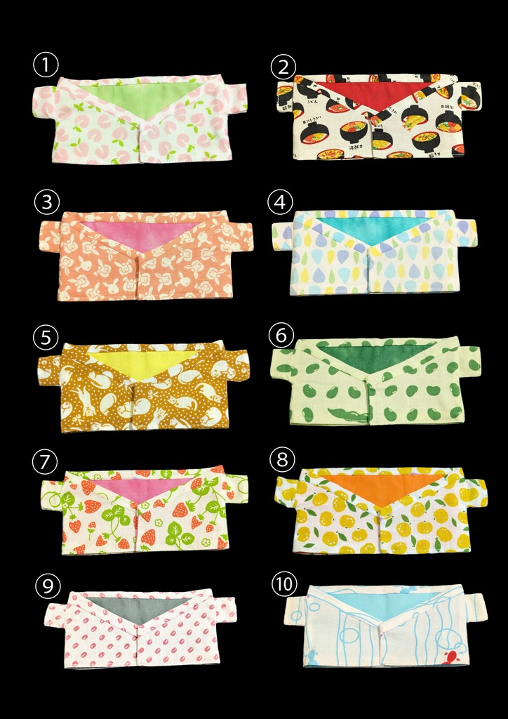 モンちゃん用浴衣セット(ぬい服)