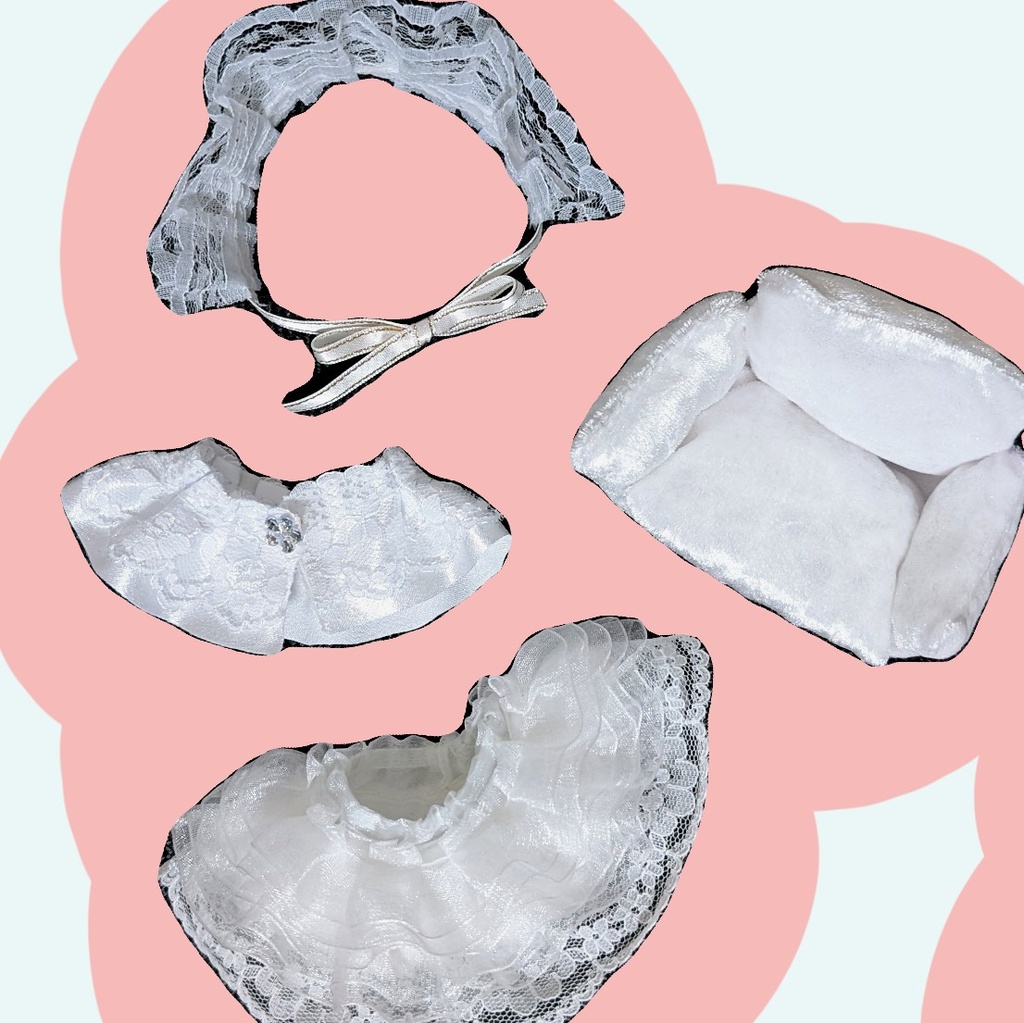 ゴスロリドレスセット ソファ付き(にじぱぺサイズ)