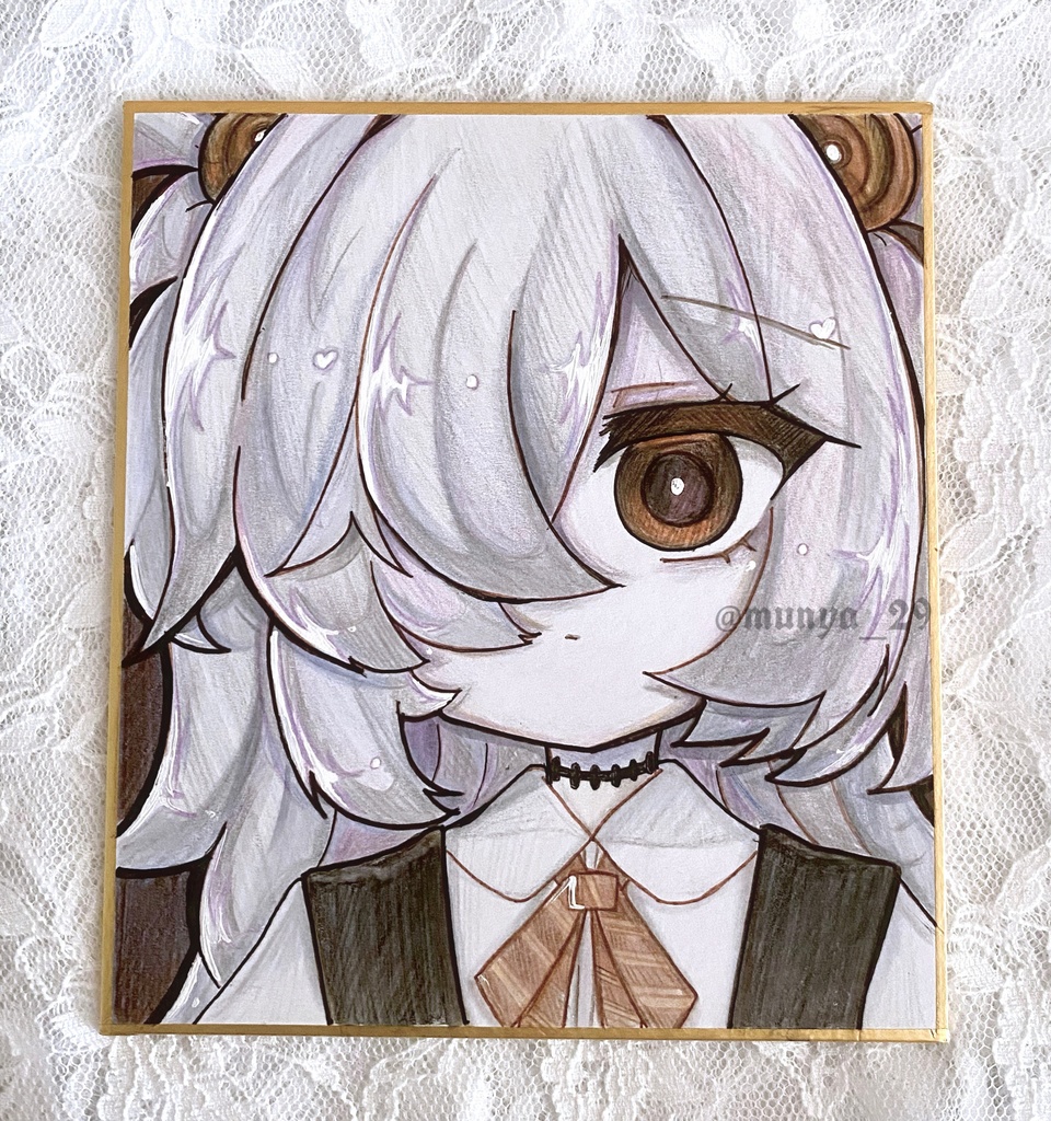 直筆色紙 カノエ ブルアカ 手描きイラスト - mu-nya29 - BOOTH